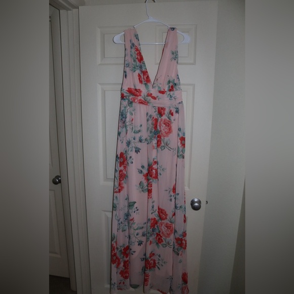 Lulus Pink Floral Maxi Dress - Picture 2 of 2